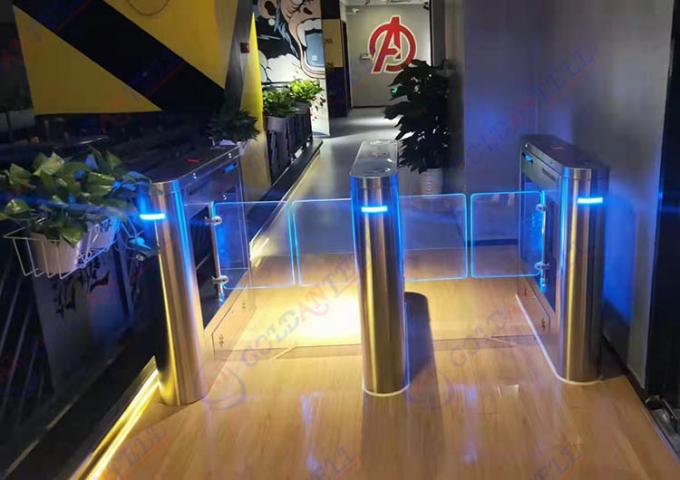 Υψηλός RFID περιστροφικών πυλών πυλών ταλάντευσης ασφάλειας γυμναστικής έλεγχος προσπέλασης 0 μέσης