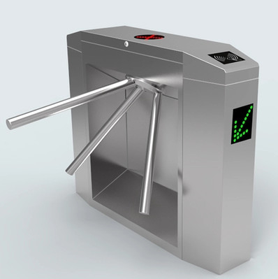 RFID IC Card Access Waist Height Turnstile AC100-240V SUS304 Turnstile Gate Access Control