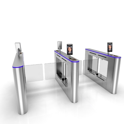 280mm Face Recognition Turnstile Fingerprint Reader 304 Stainless Steel Turnstiles